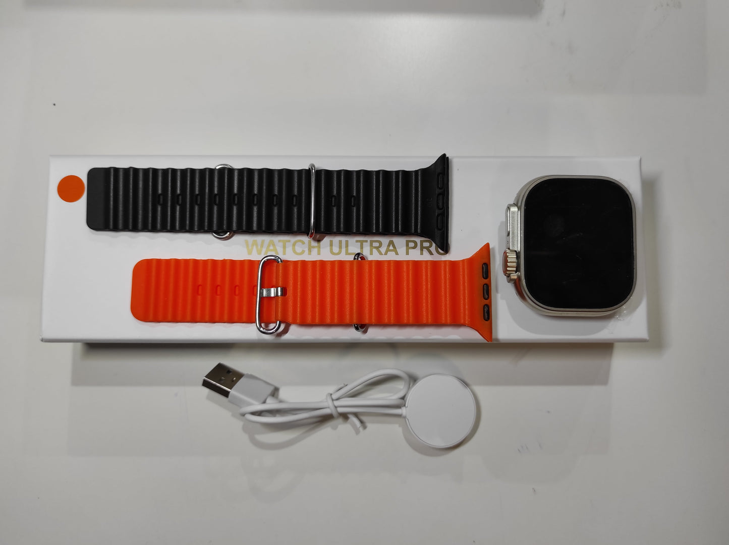 Smartwatch Ultra Pro con 2 correas ( negro + naranja ) - additional image 8