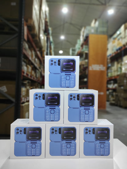 Teléfono plegable con doble pantalla  i16 Pro negro - additional image 3