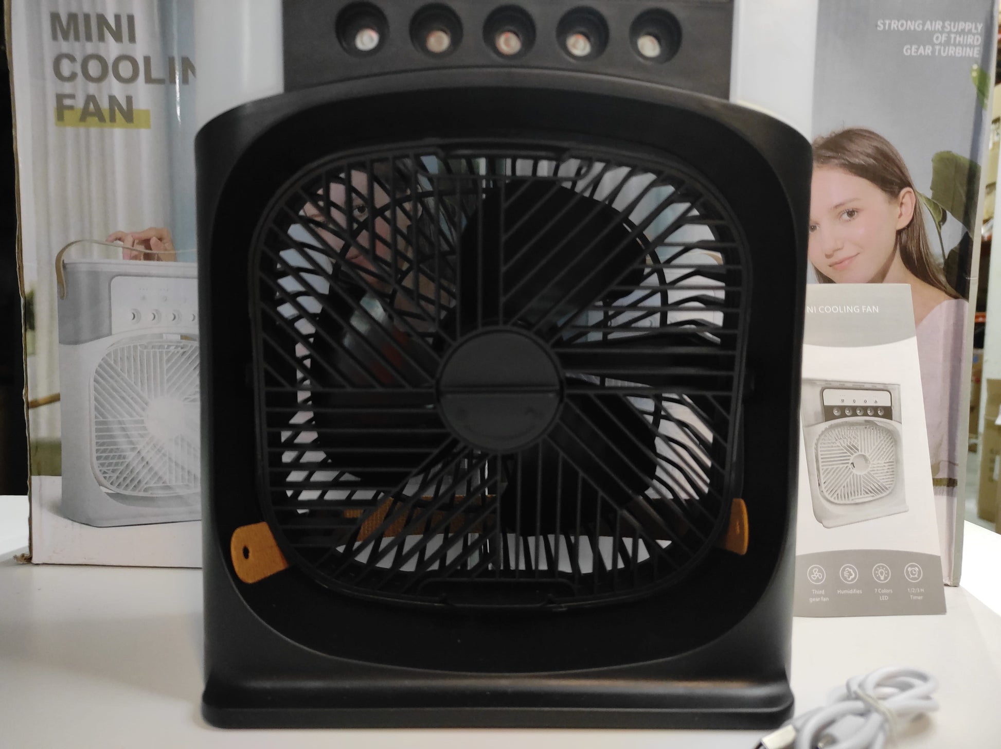 Ventilador humidificador de nebulización negro - additional image 13