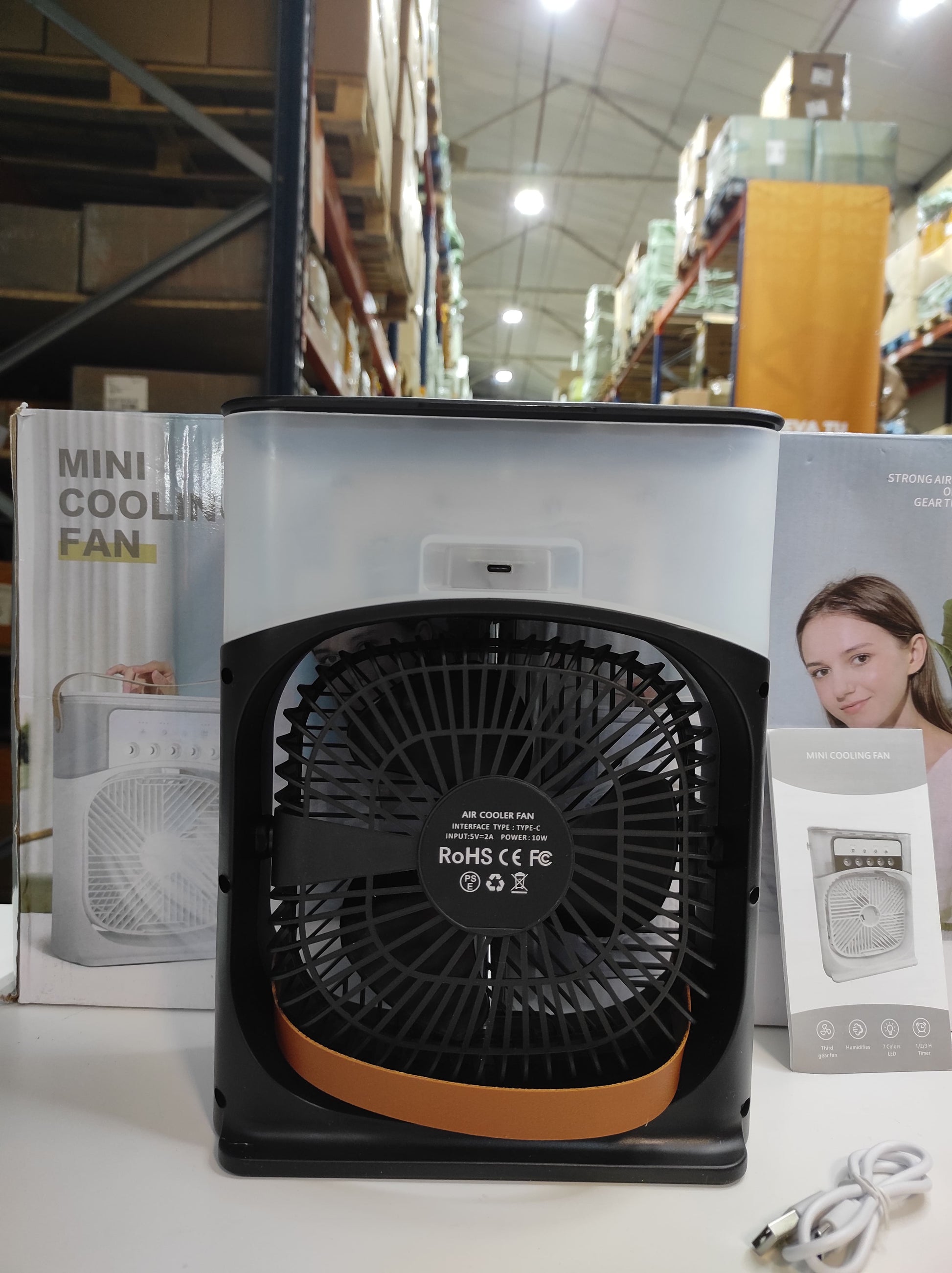 Ventilador humidificador de nebulización negro - additional image 16