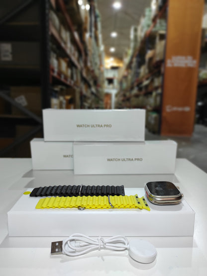 Smartwatch Ultra Pro con 2 correas ( negro + amarillo) - additional image 5
