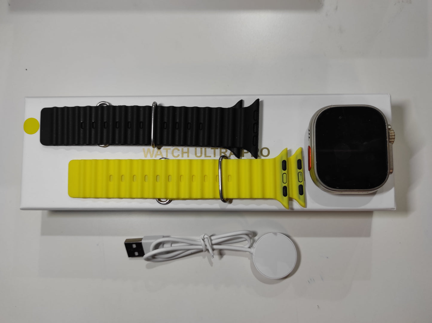 Smartwatch Ultra Pro con 2 correas ( negro + amarillo) - additional image 9
