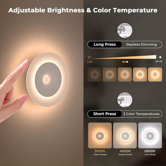 Luz nocturna LED con detector de movimiento